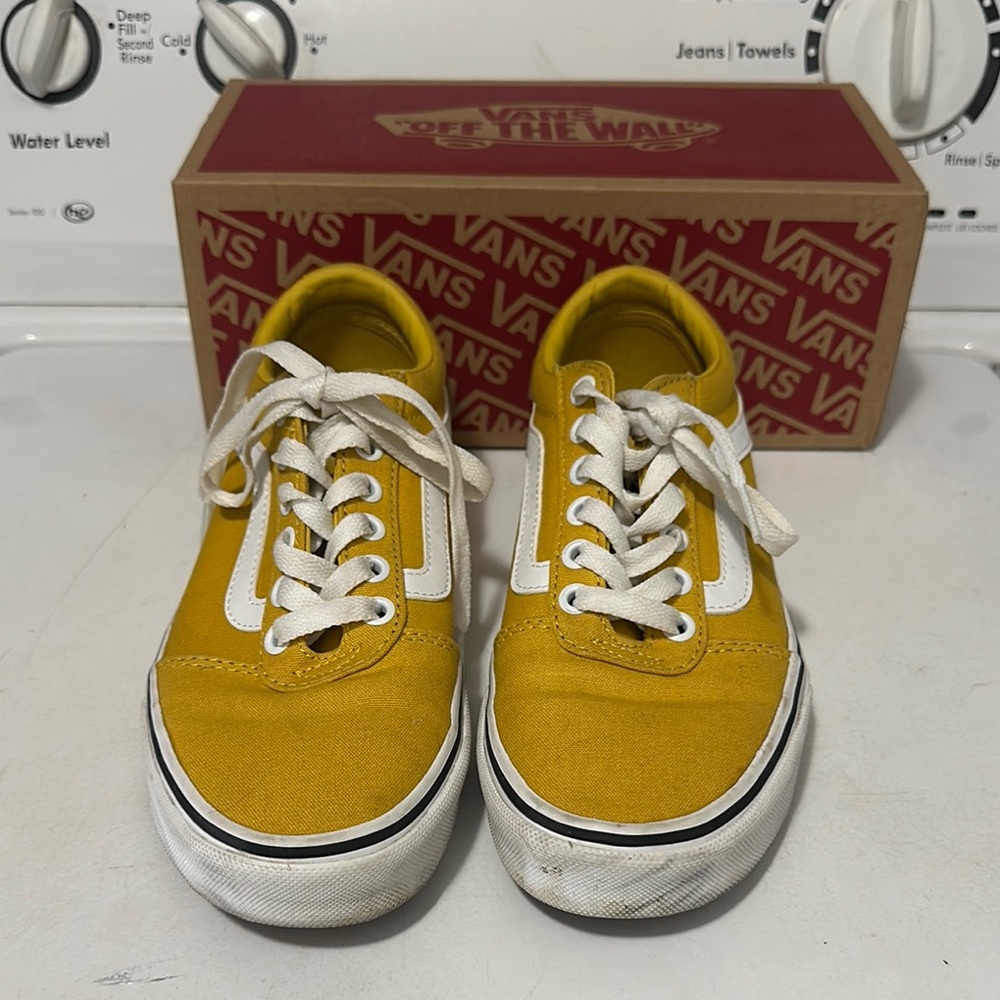 Vans Yellow and White Sneakers